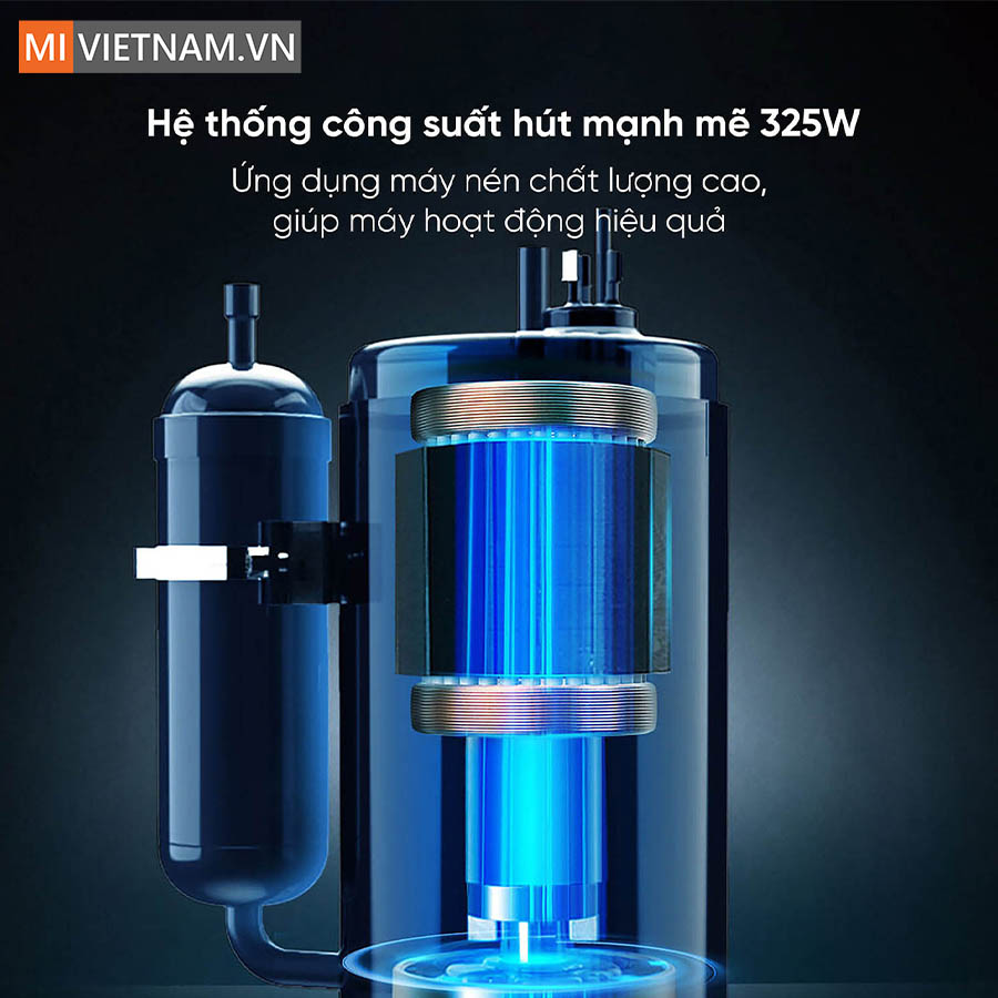 C&ocirc;ng suất lớn 325W cho khả năng h&uacute;t ẩm nhanh ch&oacute;ng