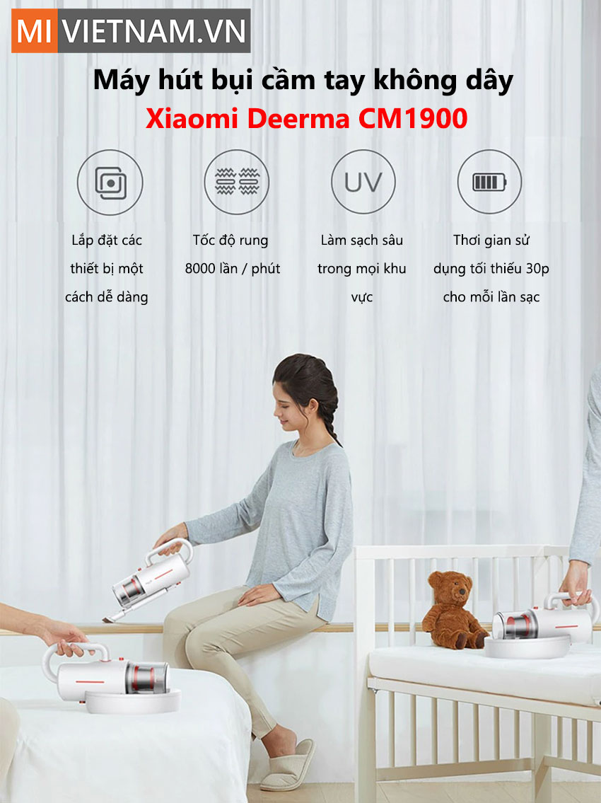 Máy hút bụi cầm tay không dây Deerma CM1900 2 Máy hút bụi cầm tay Cm1300