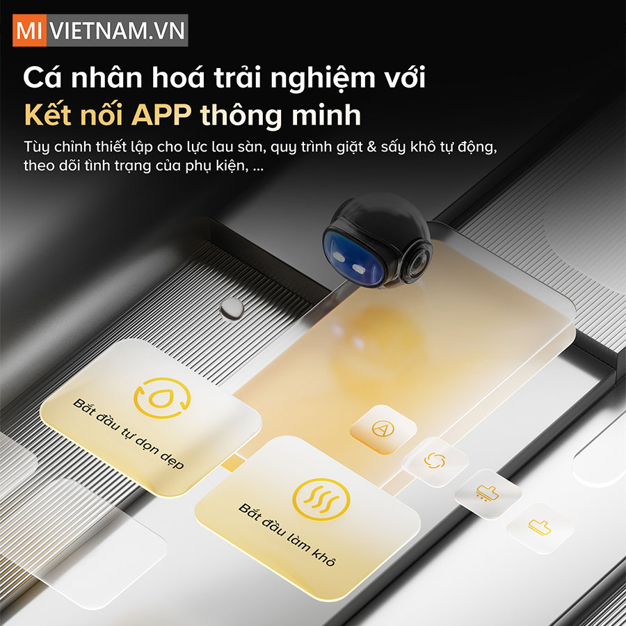 Kết nối app th&ocirc;ng minh cho khả năng điều khiển dễ d&agrave;ng