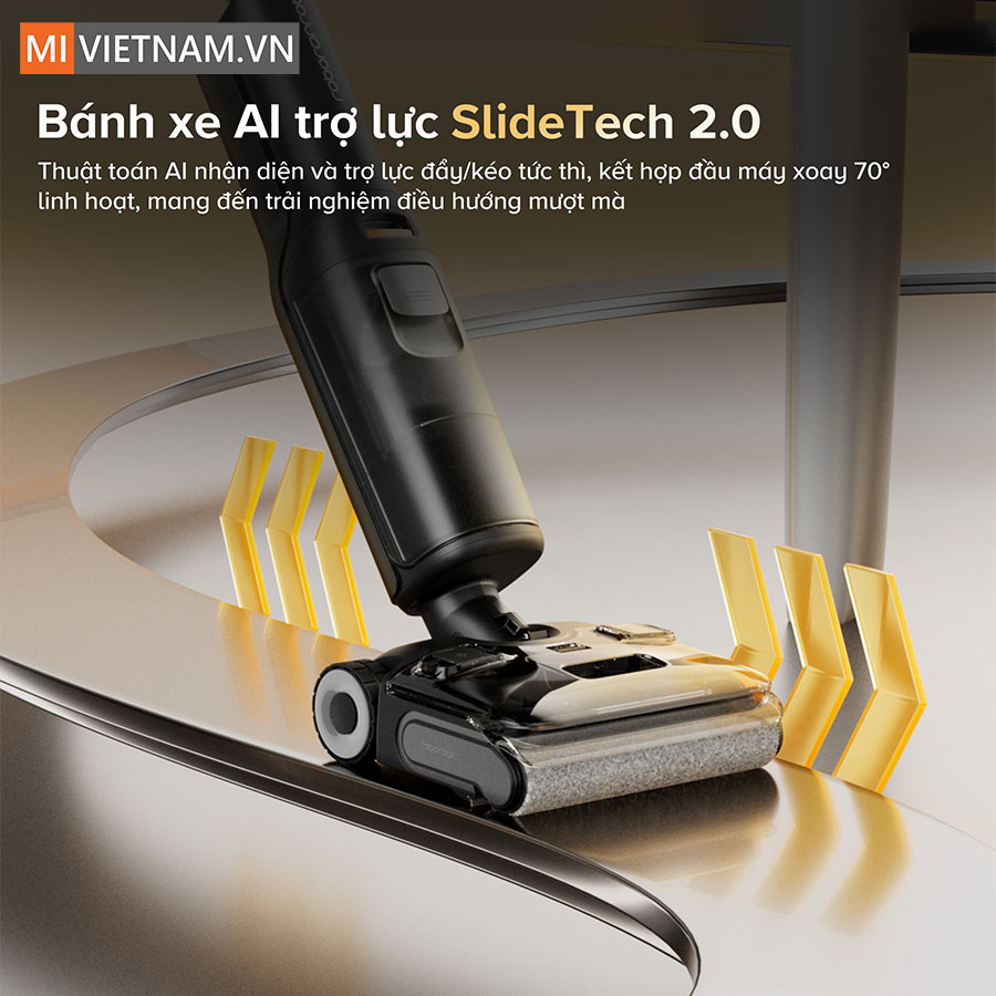 Điều hướng mượt m&agrave; với b&aacute;nh xe AI trợ lực SlideTech 2.0