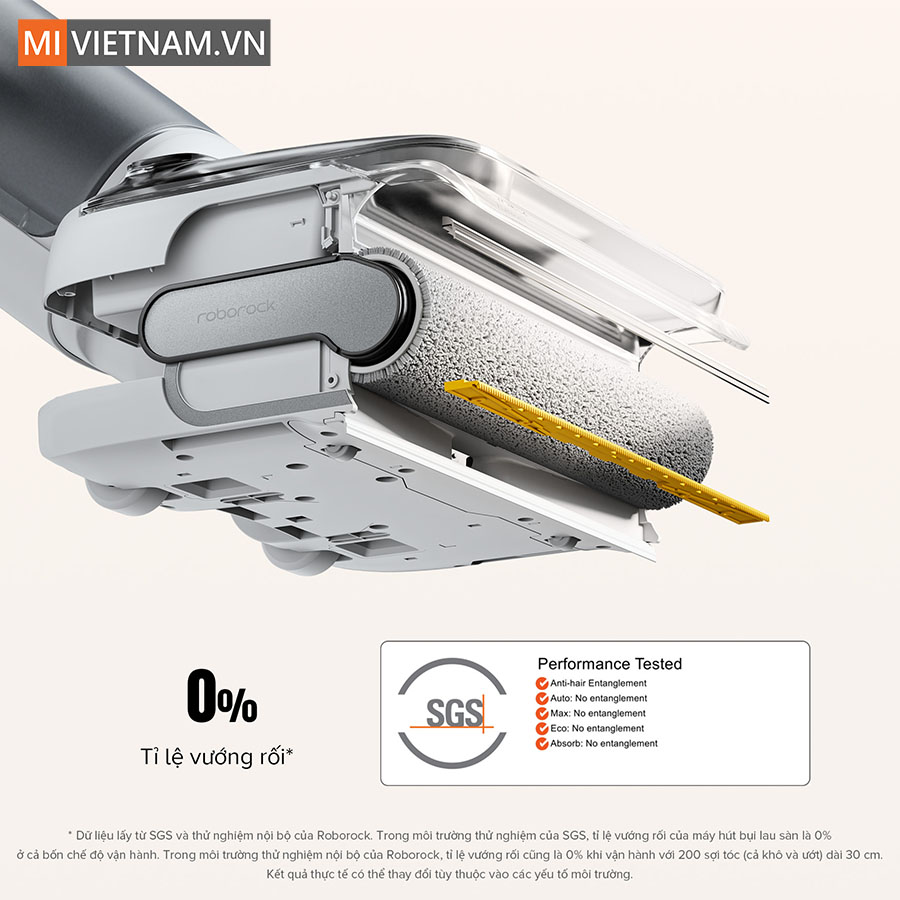 Hệ thống con lăn chống rối l&agrave;m sạch mượt m&agrave; v&agrave; kh&ocirc;ng tạo vệt