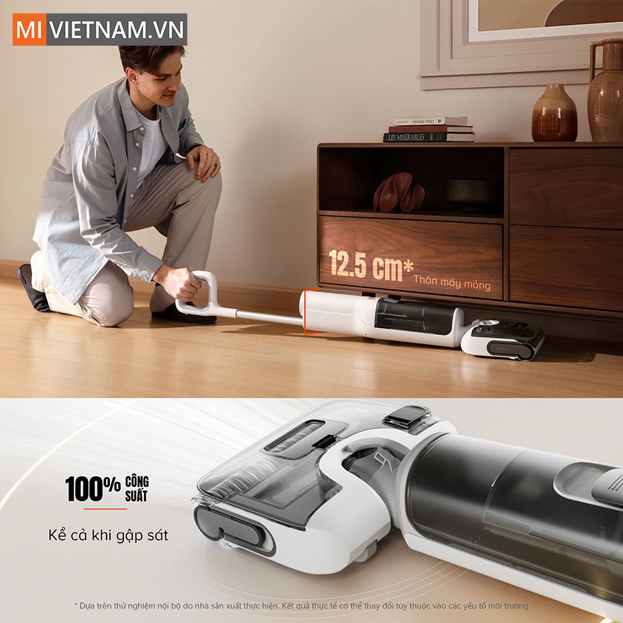 Thiết kế gập s&aacute;t 180&deg; FlatReach l&agrave;m sạch s&acirc;u mọi ng&oacute;c ng&aacute;ch