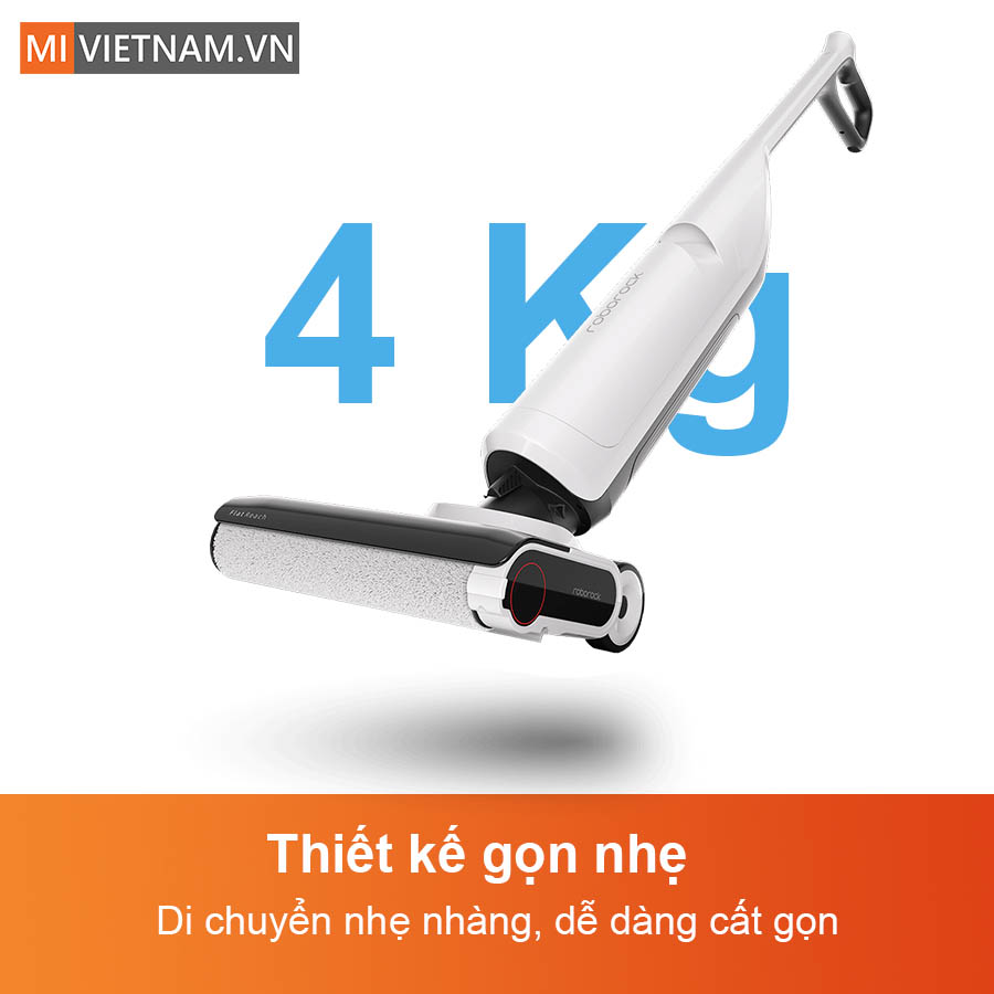 Máy hút bụi lau nhà Roborock Flexi Lite - Bản Quốc Tế 12 Thiết kế gọn nhẹ