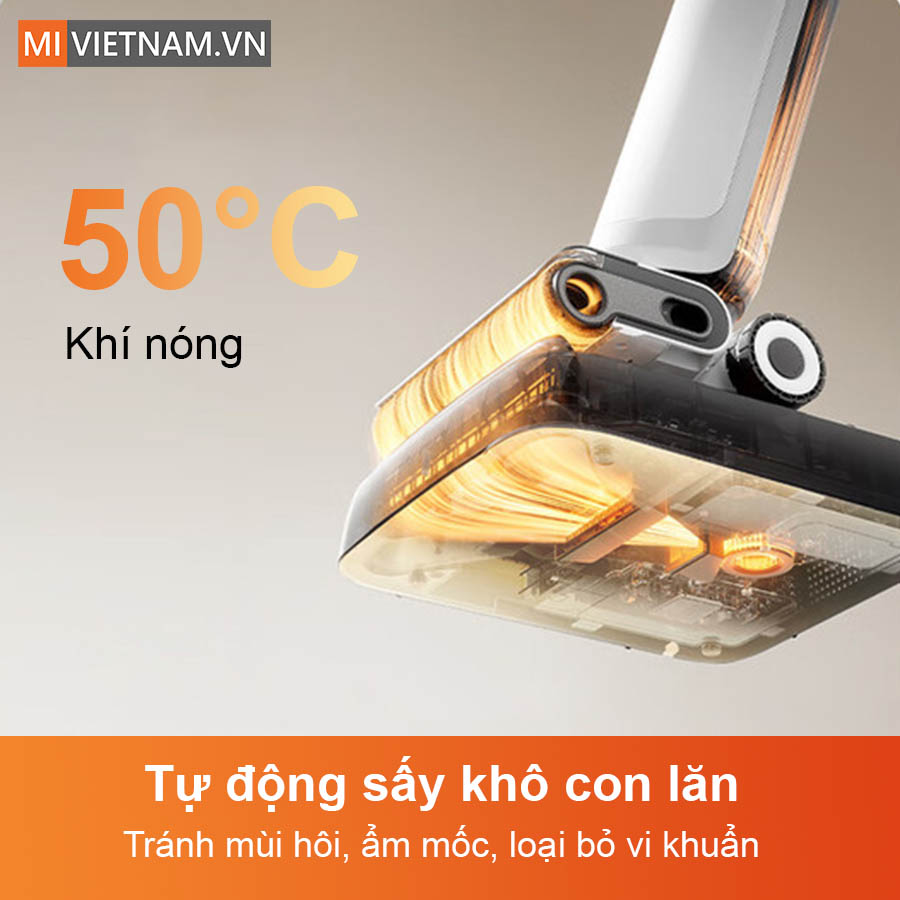 Máy hút bụi lau nhà Roborock Flexi Lite - Bản Quốc Tế 7 sấy khô con lăn