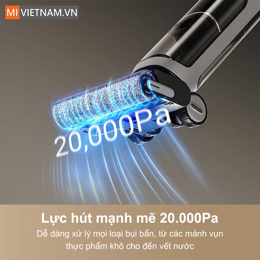 Lực h&uacute;t mạnh mẽ 20.000Pa cho hiệu suất vượt trội