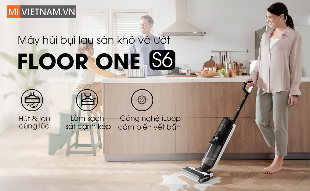 m&aacute;y h&uacute;t bụi lau nh&agrave; Tineco Floor One S6