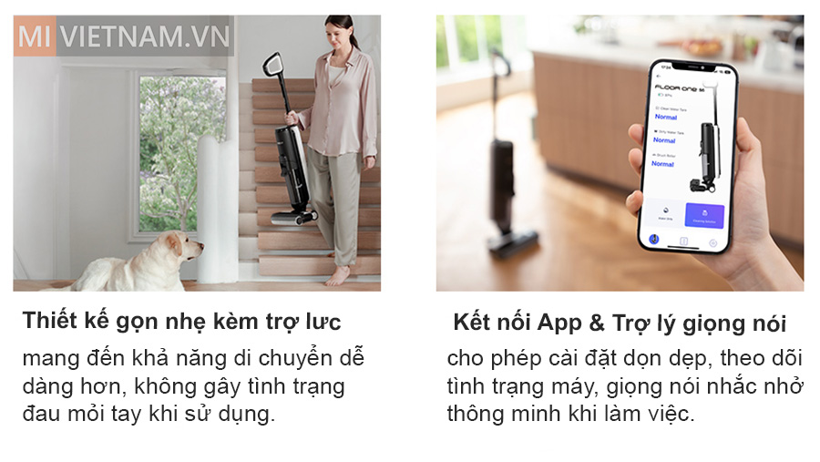 Kết nối qua App, trợ l&yacute; giọng n&oacute;i th&ocirc;ng minh