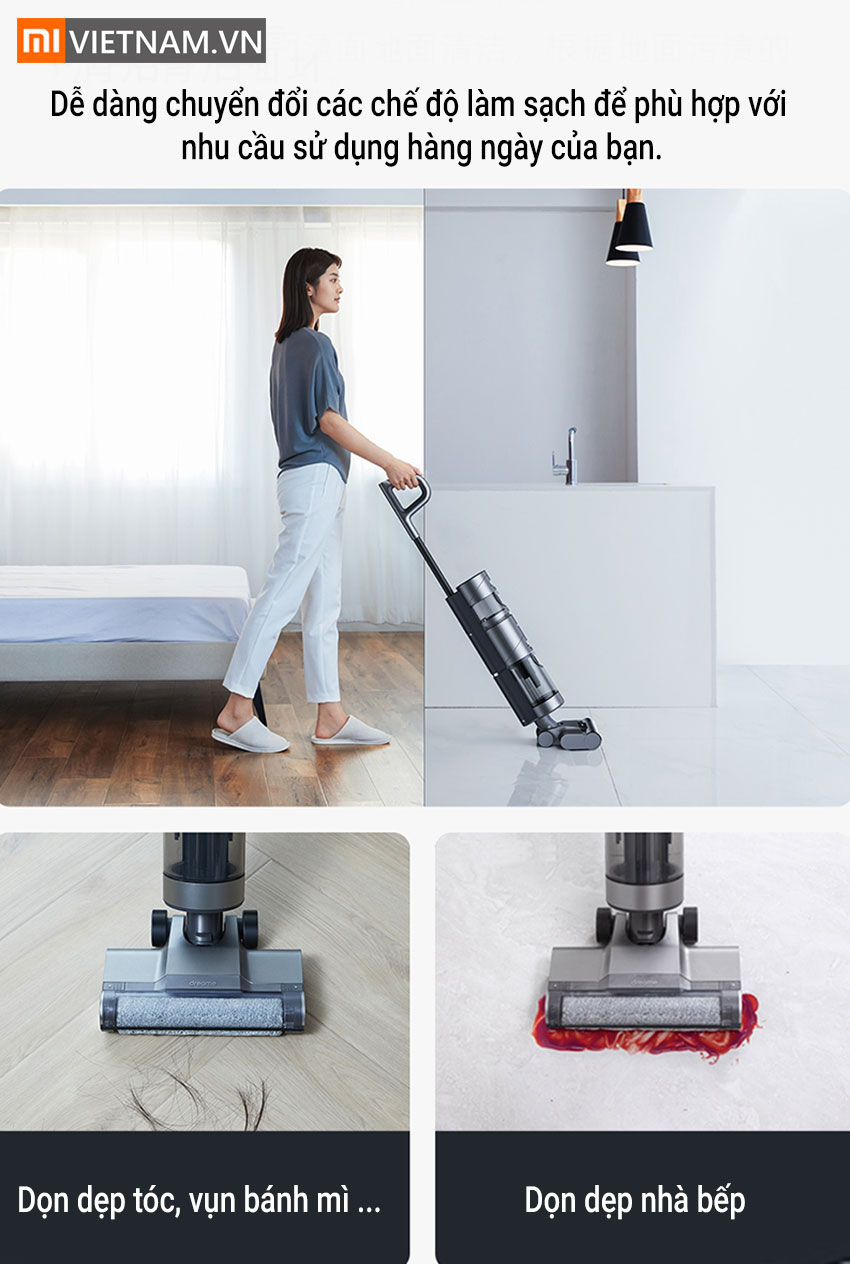 Dễ D&agrave;ng Sử Dụng M&aacute;y H&uacute;t Bụi Lau Nh&agrave; Ướt V&agrave; Kh&ocirc; Dreame H11 Max