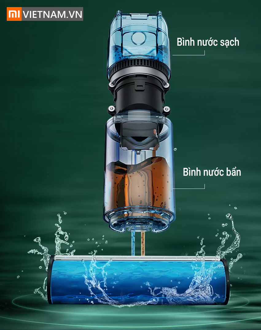 B&igrave;nh Nước M&aacute;y H&uacute;t Bụi Lau Nh&agrave; Ướt V&agrave; Kh&ocirc; Dreame H11 Max