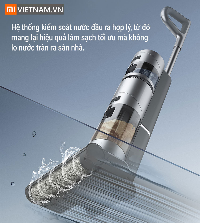 Kiểm So&aacute;t Lượng Nước M&aacute;y H&uacute;t Bụi Lau Nh&agrave; Ướt V&agrave; Kh&ocirc; Dreame H11 Max