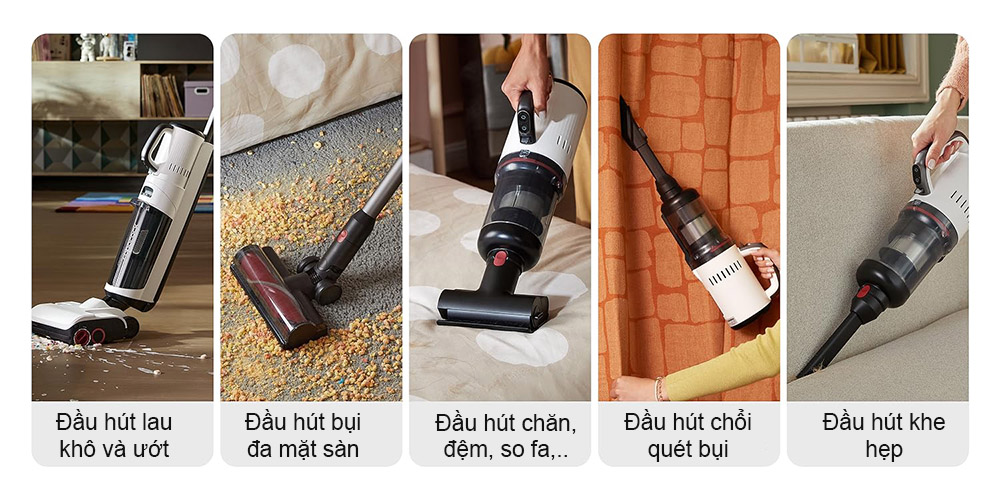 M&aacute;y h&uacute;t bụi lau nh&agrave; ướt v&agrave; kh&ocirc; Roborock Dyad Pro Combo 