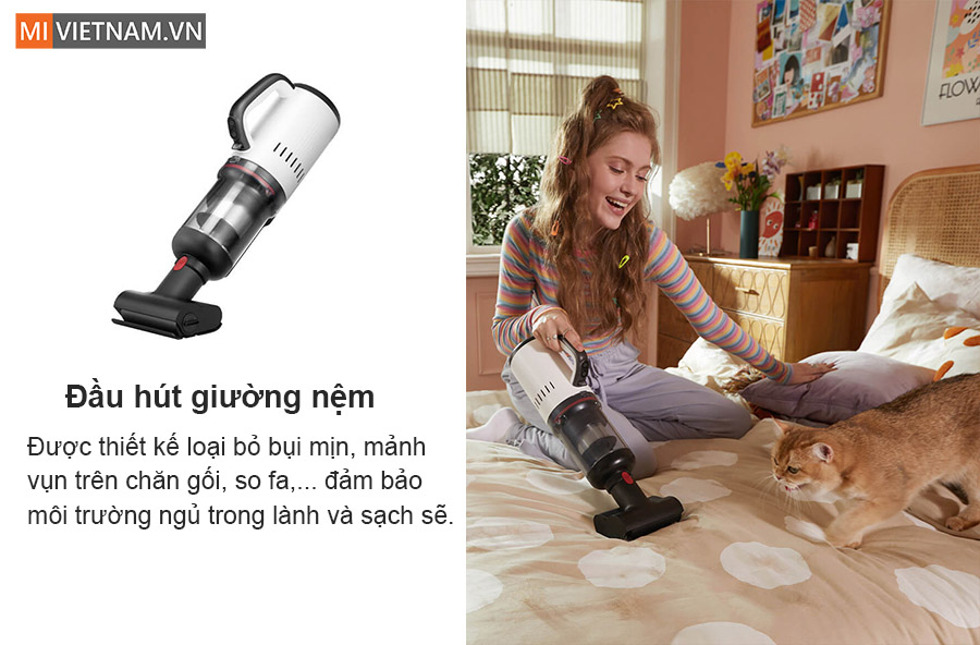 Đầu h&uacute;t bụi giường nệm