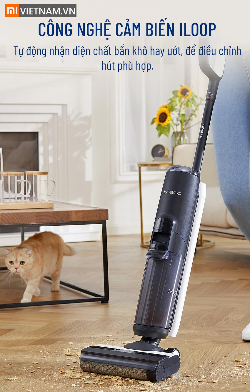 mivietnam may hut bui lau nha uot va kho thong minh tineco floor one s504