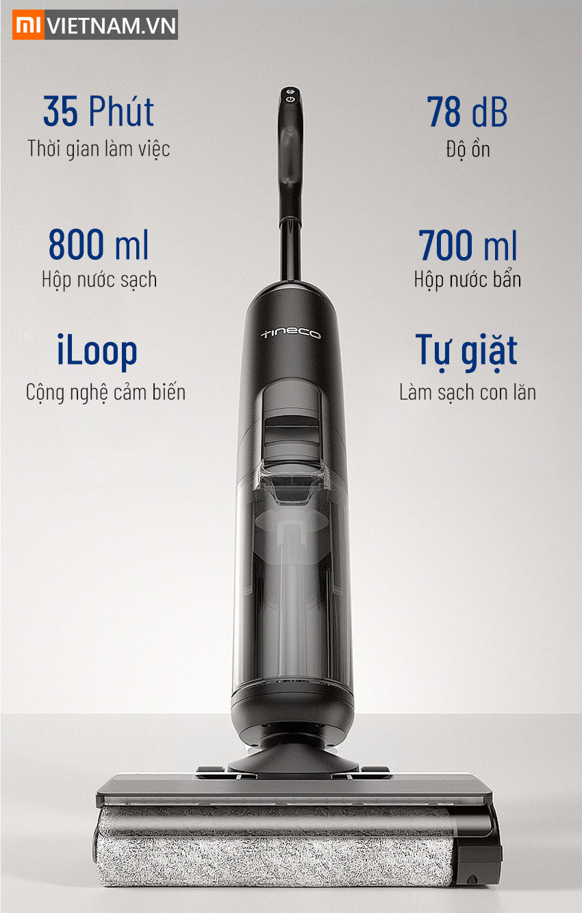 mivietnam may hut bui lau nha uot va kho thong minh tineco floor one s502