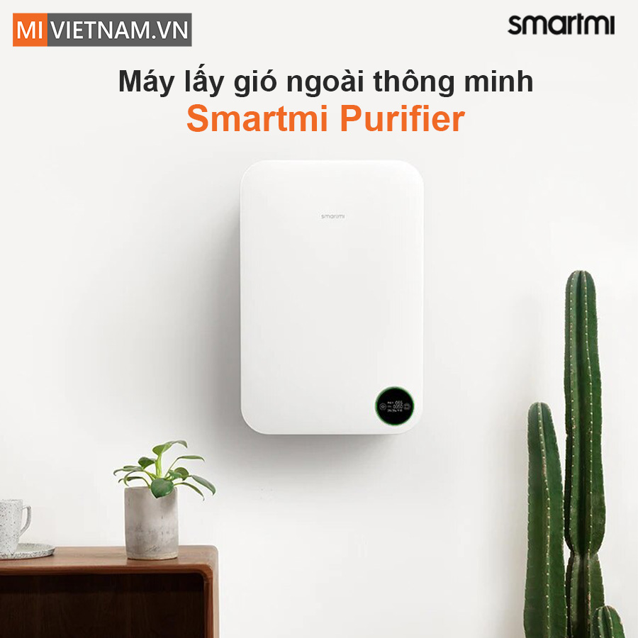 Máy Lấy Gió Ngoài Smartmi Purifier - Hàng Chính Hãng 2 Máy Lấy Gió Ngoài SmartMi Purifier