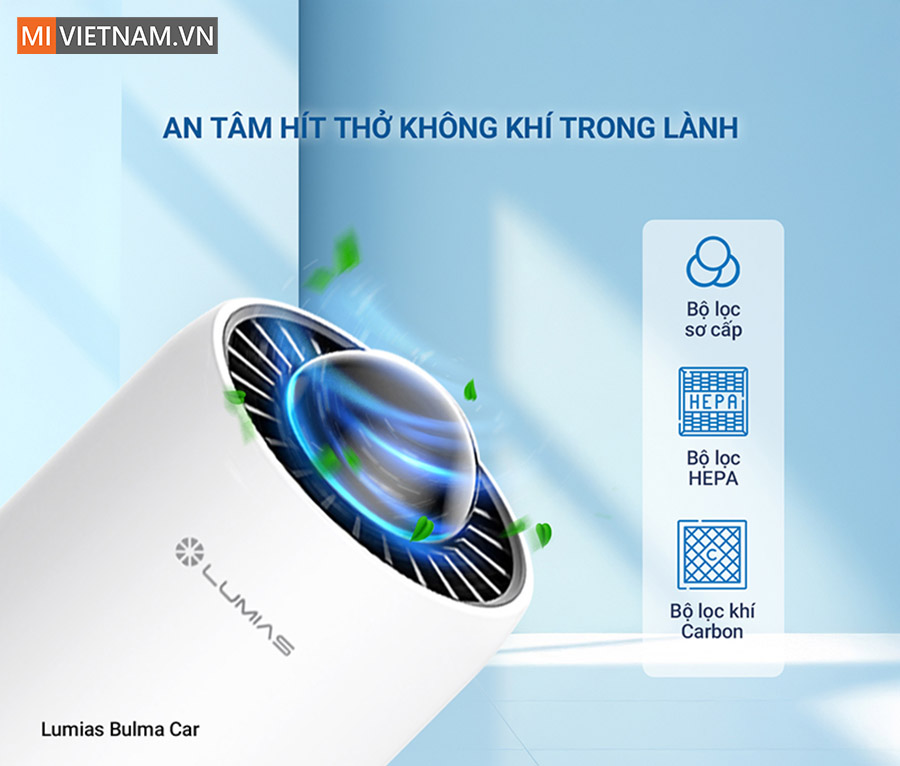 Máy lọc không khí ô tô Lumias Bulma Car - Hàng Chính Hãng 4 Máy lọc không khí ô tô Lumias Bulma Car