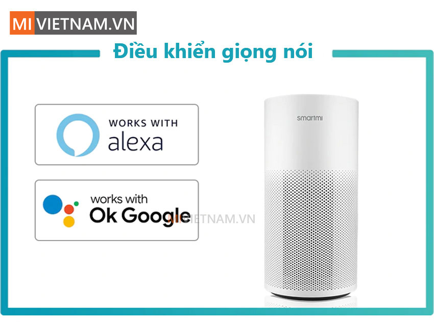 Máy Lọc Không Khí Smartmi Air Purifier 18 Điều khiển bằng giọng nói