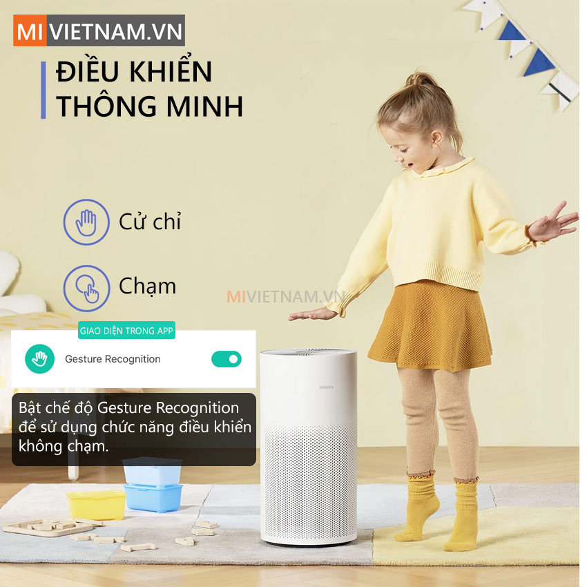 Máy Lọc Không Khí Smartmi Air Purifier 15 Điều khiển thông minh qua cử chỉ