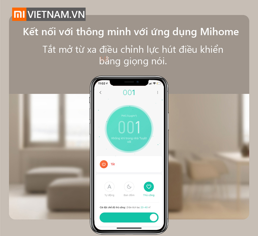 Kết Nối M&aacute;y Lọc Kh&ocirc;ng Kh&iacute; Xiaomi Mi Air Purifier 3C