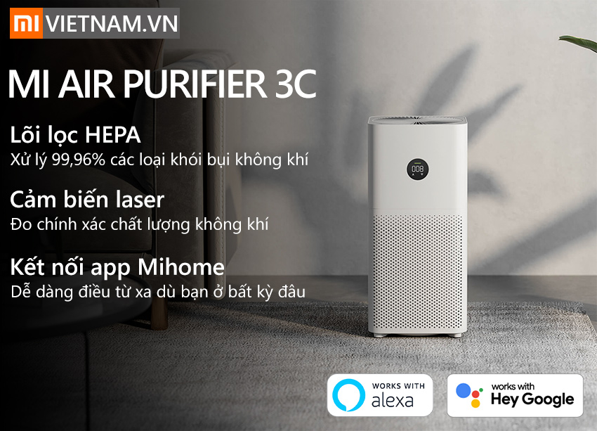 Máy Lọc Không Khí Xiaomi Mi Air Purifier 3C Máy Lọc Không Khí Xiaomi Mi Air Purifier 3C