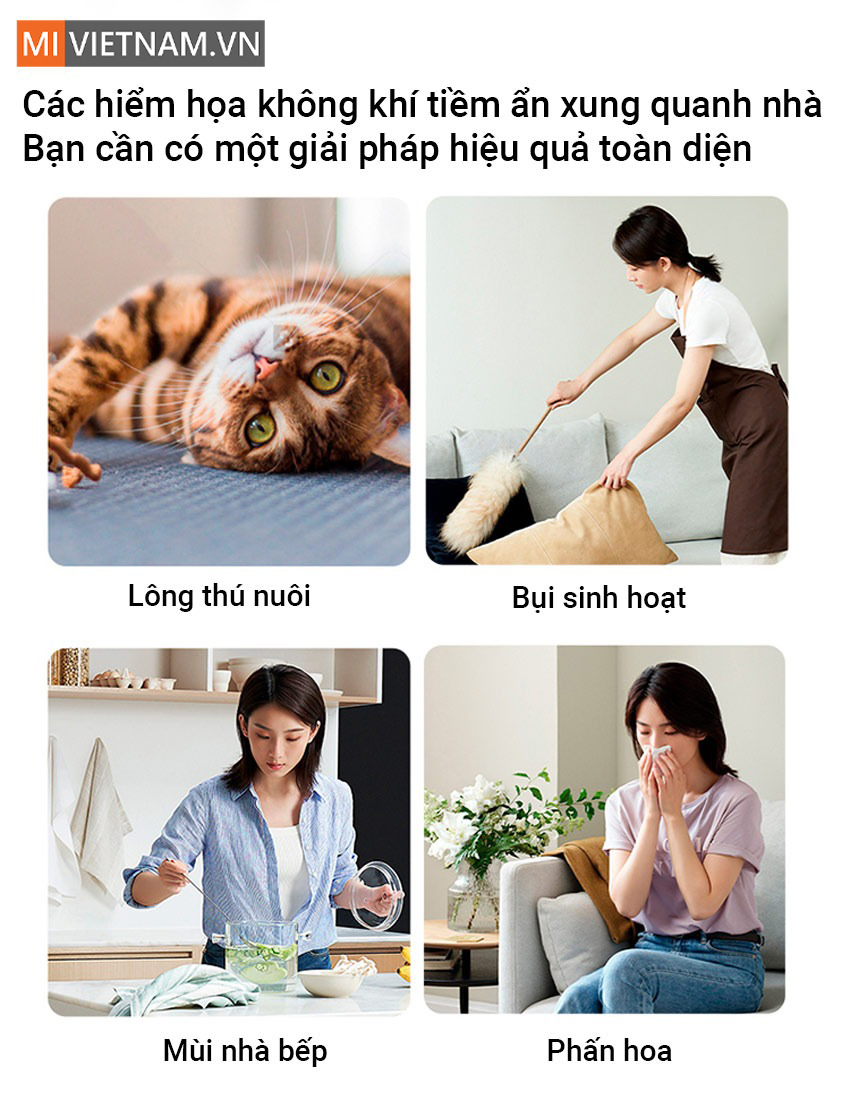 M&aacute;y Lọc Kh&ocirc;ng Kh&iacute; Xiaomi Mi Air Purifier 4