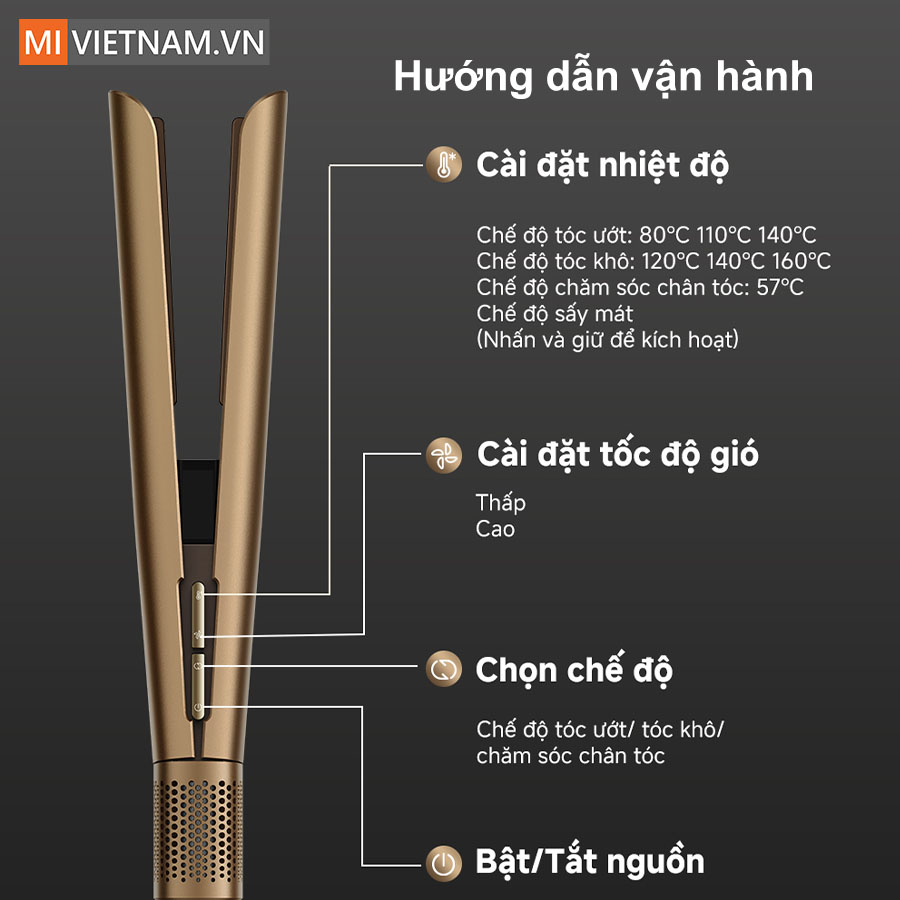 M&aacute;y sấy duỗi t&oacute;c Dreame Aero Straight