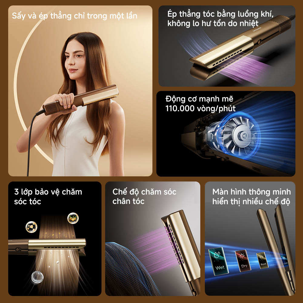 M&aacute;y sấy duỗi t&oacute;c Dreame Aero Straight