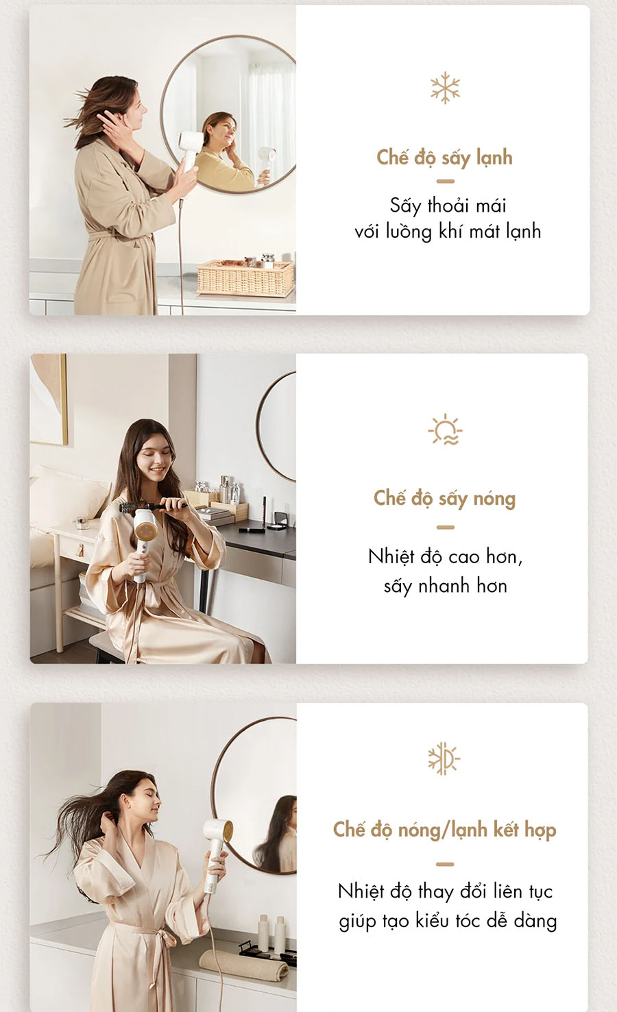 M&aacute;y sấy t&oacute;c dreame hair glory đa nhiệt độ đa chế độ