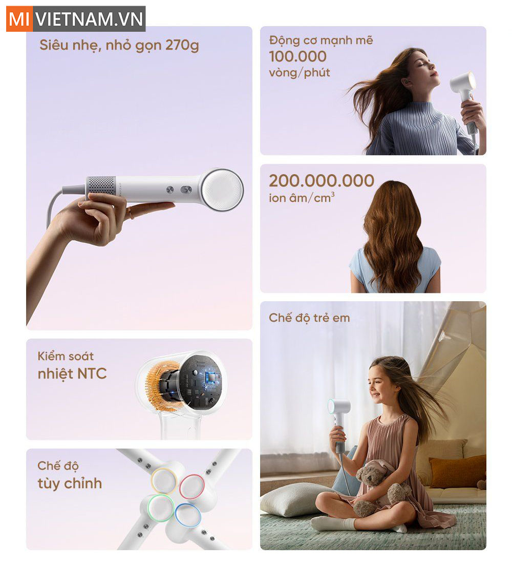 M&aacute;y sấy t&oacute;c Dreame Hair Mini