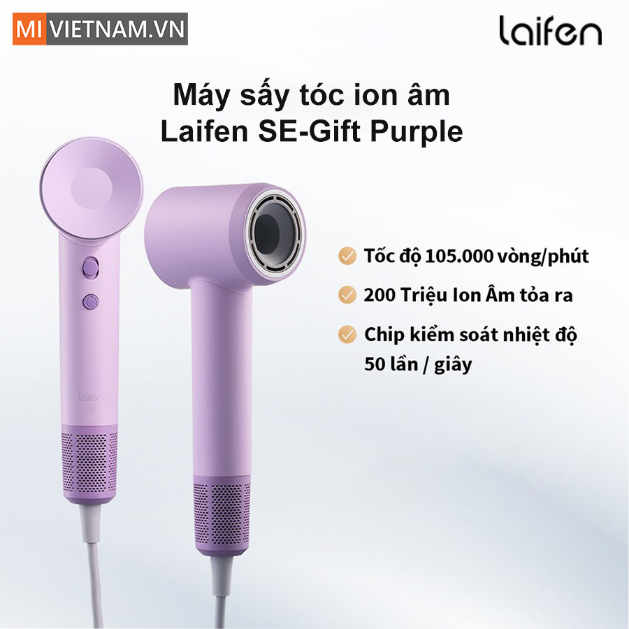 M&aacute;y sấy t&oacute;c Laifen SE-Gift Purple