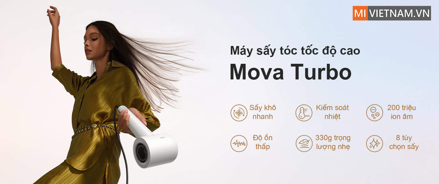 M&aacute;y sấy t&oacute;c tốc độ cao Mova Turbo