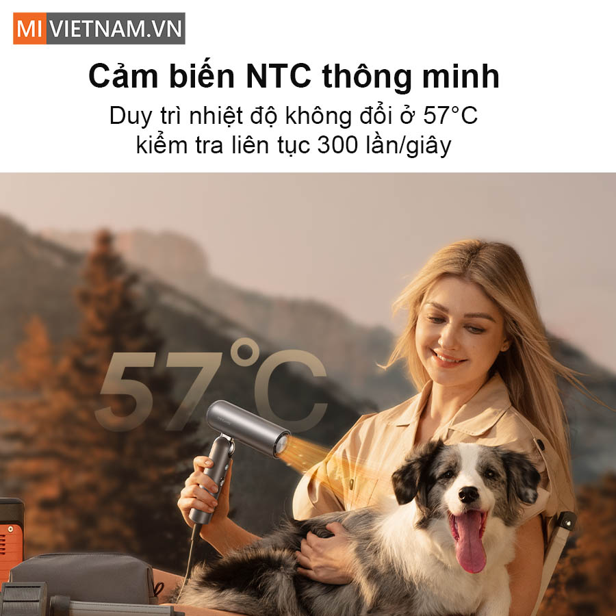 Bảo vệ tối đa cho t&oacute;c v&agrave; da dầu với cảm biến nhiệt độ th&ocirc;ng minh