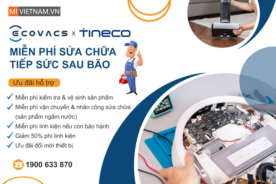 Ecovacs & Tineco | Hỗ Trợ Miễn Ph&iacute; &ndash; Sẻ Chia M&ugrave;a B&atilde;o