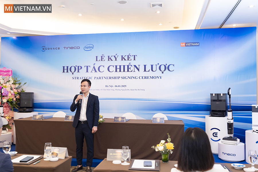 Đại diện Mi Việt Nam ph&aacute;t biểu