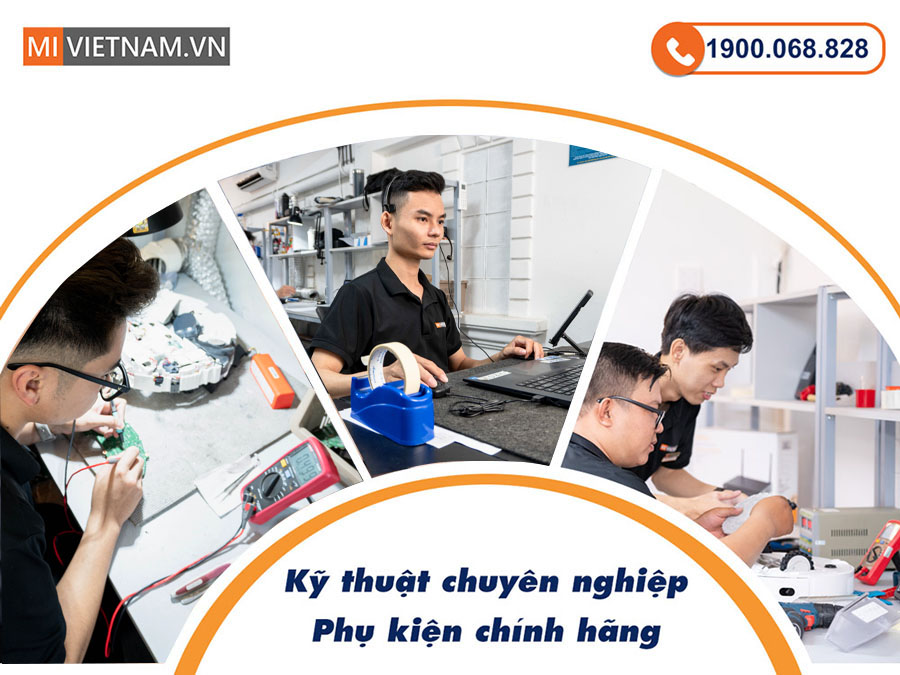 Giới thiệu dịch vụ sửa chữa robot h&uacute;t bụi tại Mi Việt Nam