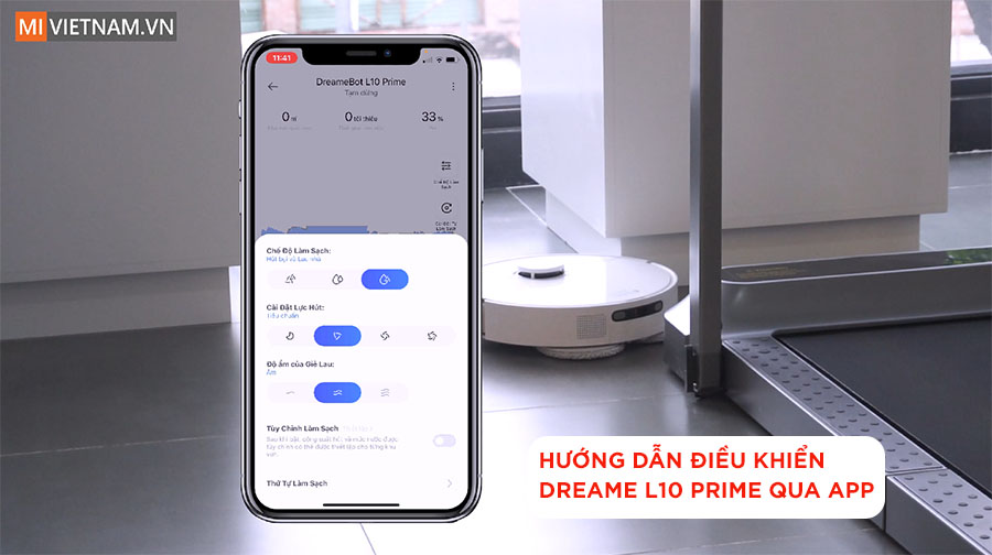Hướng dẫn sử dụng robot hút bụi lau nhà Dreame L10 Prime 5 Hướng dẫn điều khiển robot qua app Dreamehome