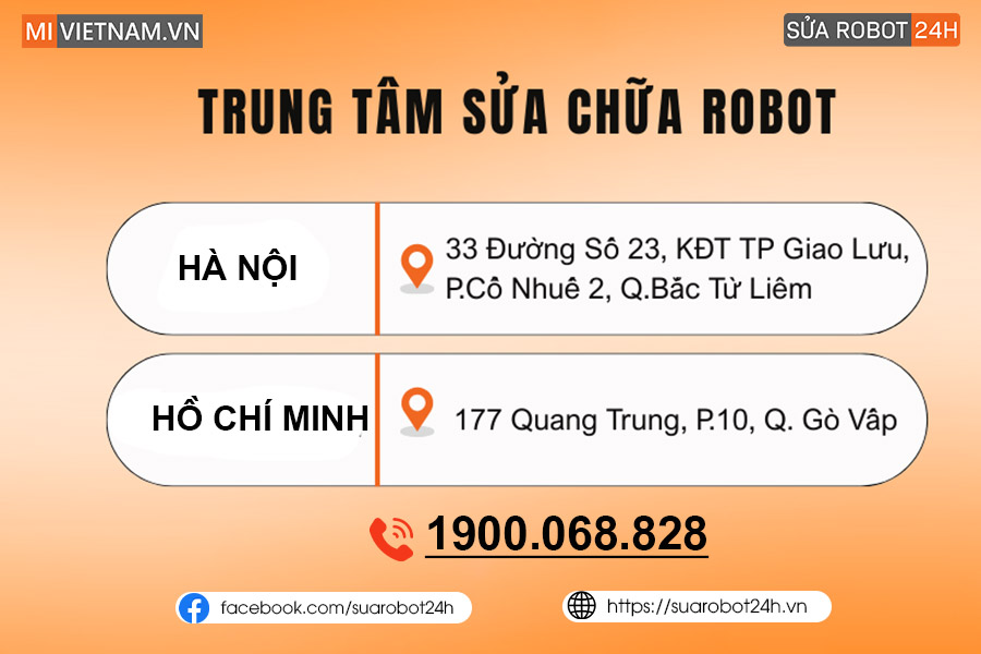 Giới thiệu Suarobot24h.vn - Dịch vụ sửa robot hút bụi chuyên nghiệp từ Mi Việt Nam 6 Liên hệ Sửa Robot 24H