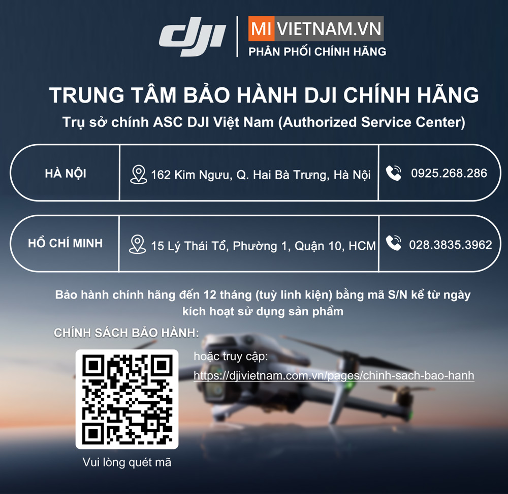 Trung T&acirc;m Bảo H&agrave;nh DJI Ch&iacute;nh H&atilde;ng