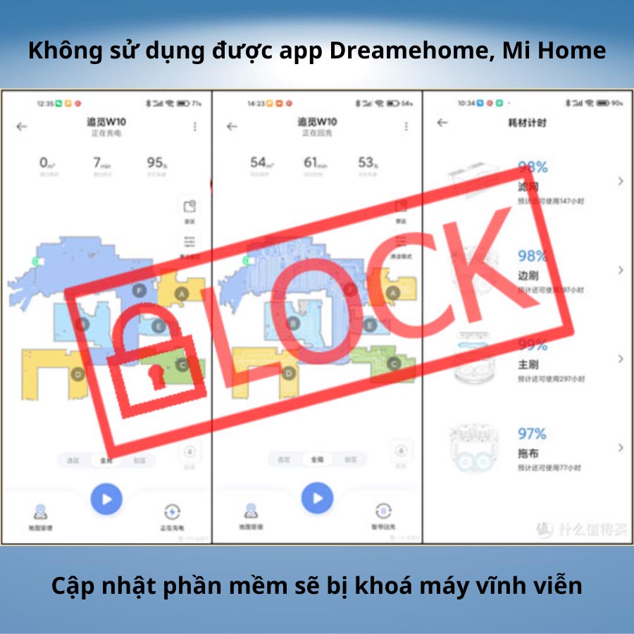 Bí quyết phân biệt robot hút bụi Dreame bản nội địa và bản quốc tế 2 mivietnam cap nhat phan mem bi khoa may