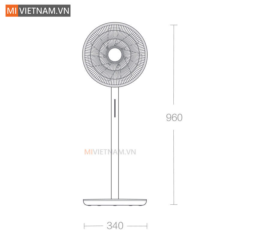 Quạt Điện Thông Minh Xiaomi Smartmi Fan Gen 3 - Hàng Công Ty, Bản Quốc Tế 16 Quạt Điện Thông Minh Mi Smart Fan 3