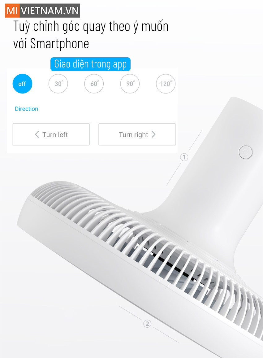 Quạt Điện Thông Minh Xiaomi Smartmi Fan Gen 3 - Hàng Công Ty, Bản Quốc Tế 7 Quạt Điện Thông Minh Xiaomi Smartmi Fan Gen 3