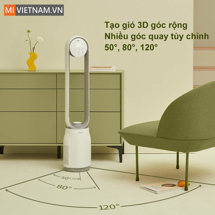 Quạt không cánh Keheal A4 Pro - Hàng chính hãng 14 Khả năng làm mát trong phạm vi lớn và góc làm mát rộng