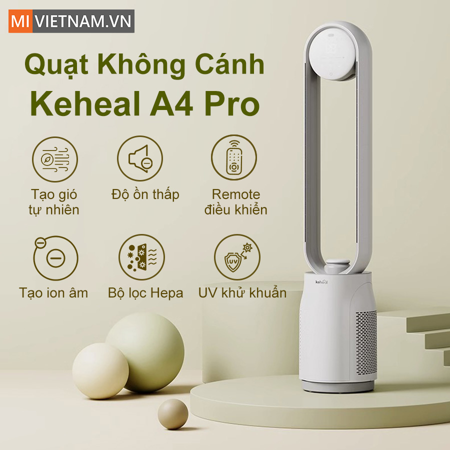 Quạt không cánh Keheal A4 Pro - Hàng chính hãng 7 quạt không cánh Keheal A4 Pro