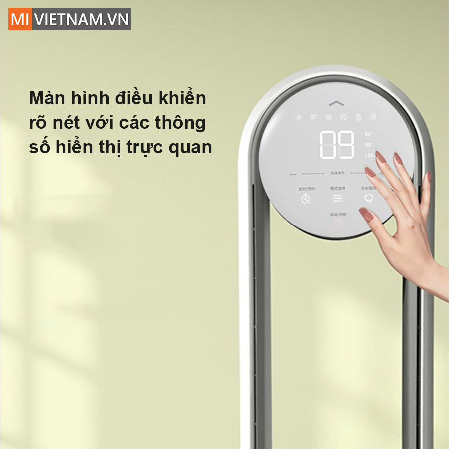 Quạt Không Cánh Keheal A4 14 Bảng điều khiển rõ nét