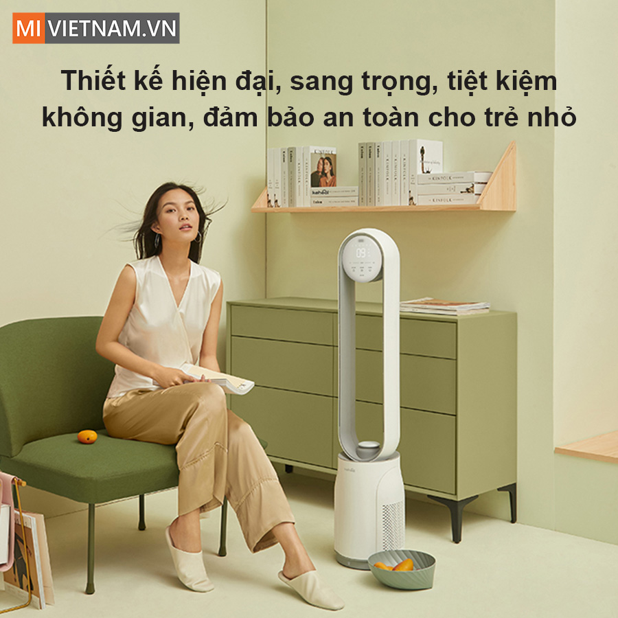 Quạt Không Cánh Keheal A4 6 Quạt không cánh Xiaomi Keheal A4 sở hữu thiết kế hiện đại và an toàn