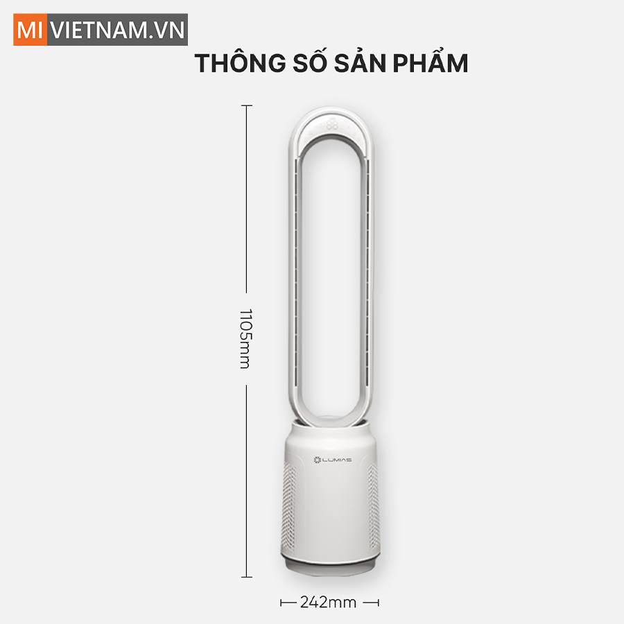Quạt kh&ocirc;ng c&aacute;nh Lumias T08