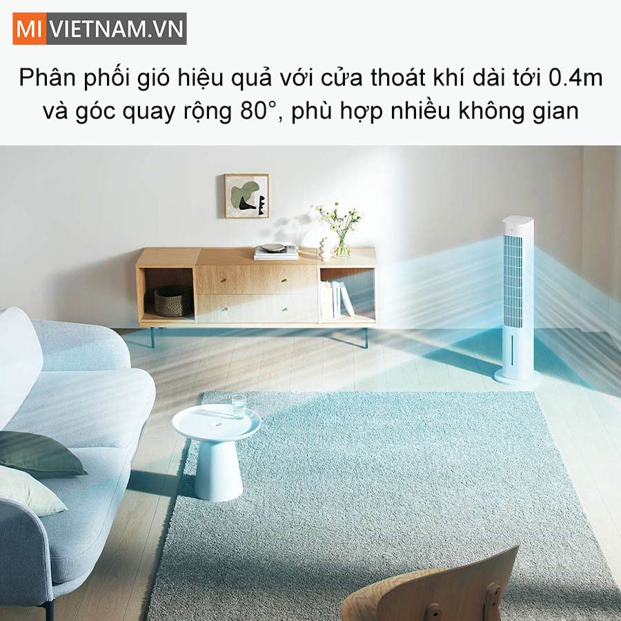 Ph&acirc;n phối gi&oacute; hiệu quả với g&oacute;c quay rộng, ph&ugrave; hợp nhiều kh&ocirc;ng gian
