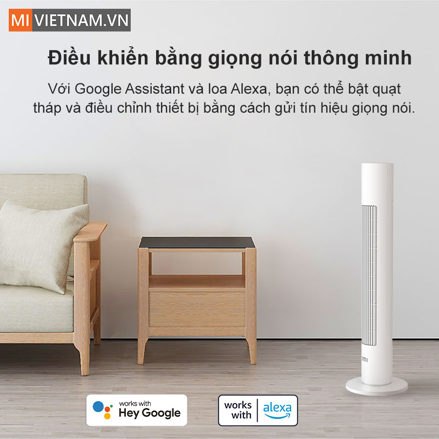 Quạt tháp thông minh Xiaomi EU - Hàng Chính Hãng 10 Quạt tháp thông minh Xiaomi EU
