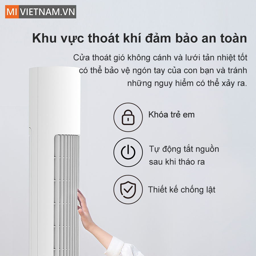 Quạt tháp thông minh Xiaomi EU - Hàng Chính Hãng 8 Quạt tháp thông minh Xiaomi EU