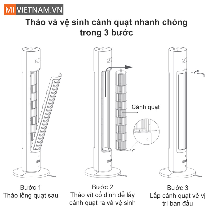 Quạt th&aacute;p th&ocirc;ng minh Xiaomi EU